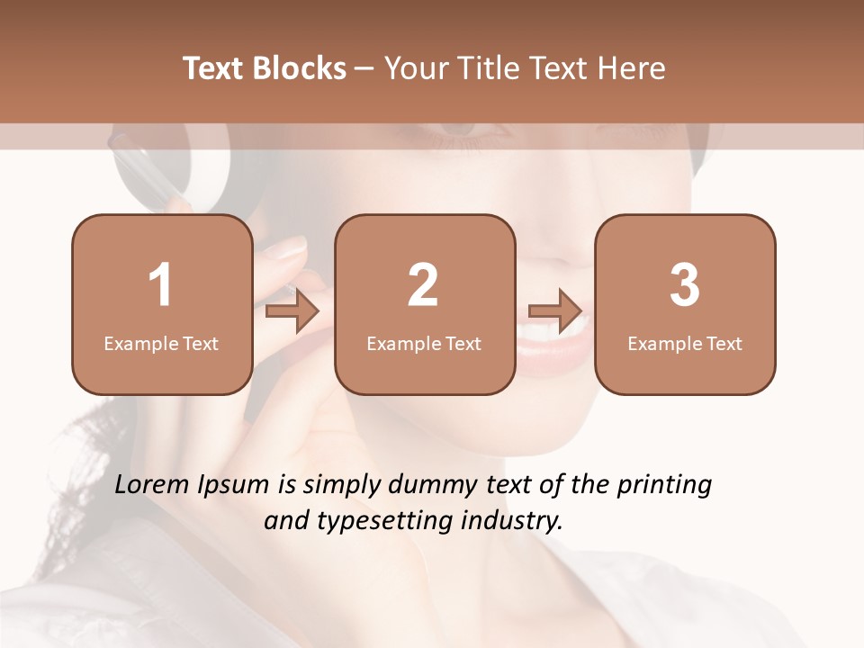Call Communication White Background PowerPoint Template