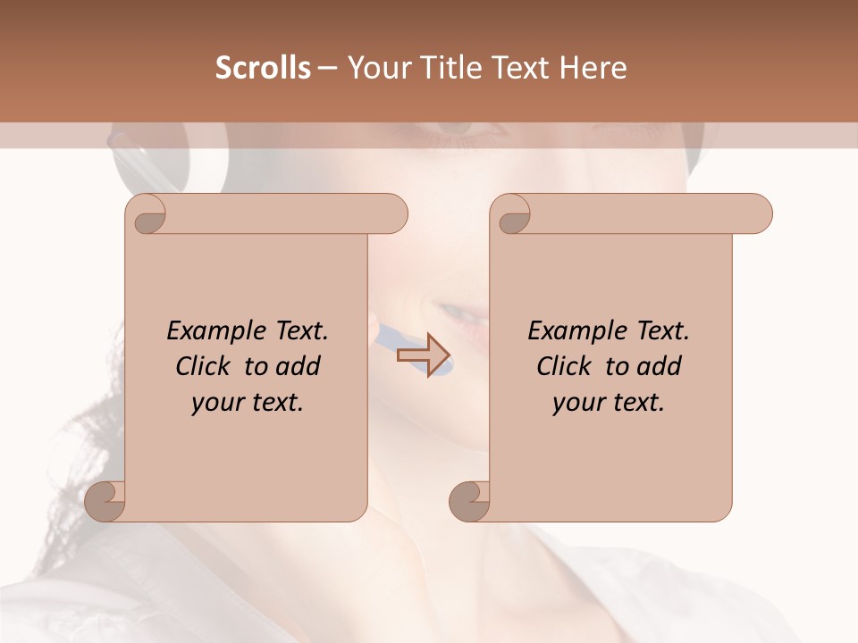 Call Communication White Background PowerPoint Template