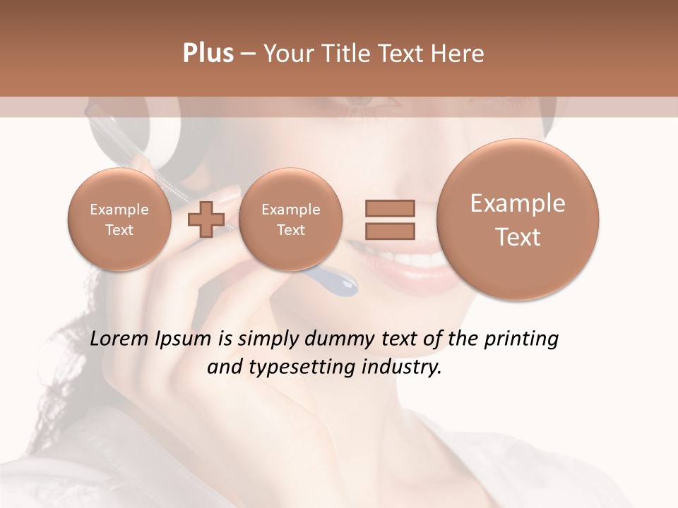Call Communication White Background PowerPoint Template