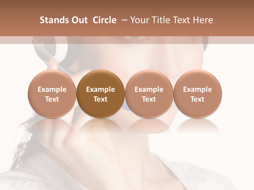 Call Communication White Background PowerPoint Template