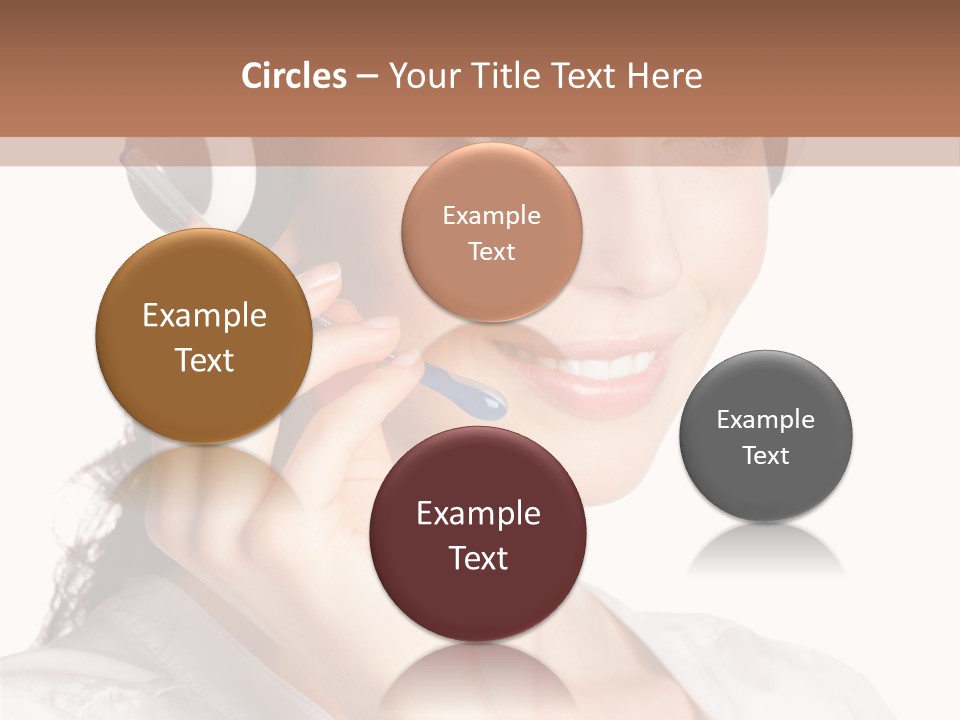 Call Communication White Background PowerPoint Template