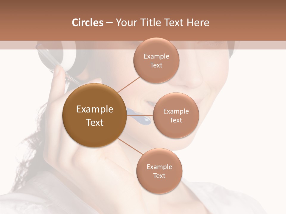 Call Communication White Background PowerPoint Template