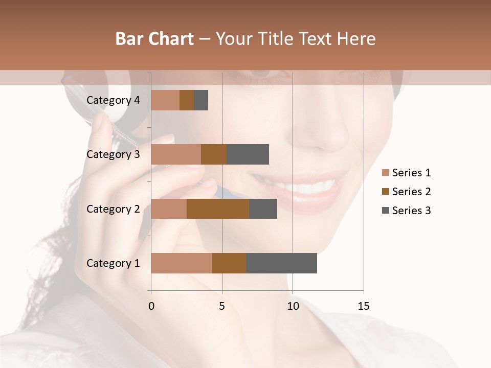 Call Communication White Background PowerPoint Template