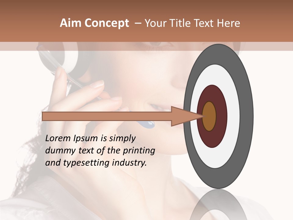 Call Communication White Background PowerPoint Template