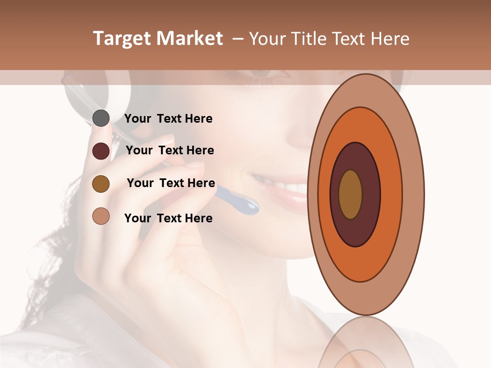 Call Communication White Background PowerPoint Template