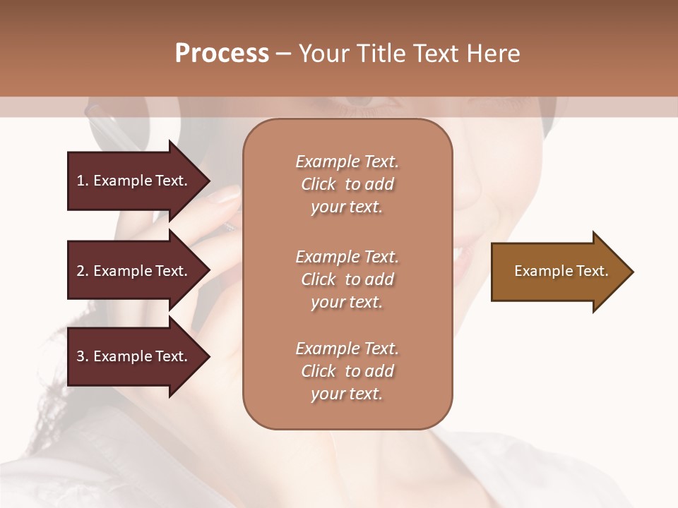 Call Communication White Background PowerPoint Template