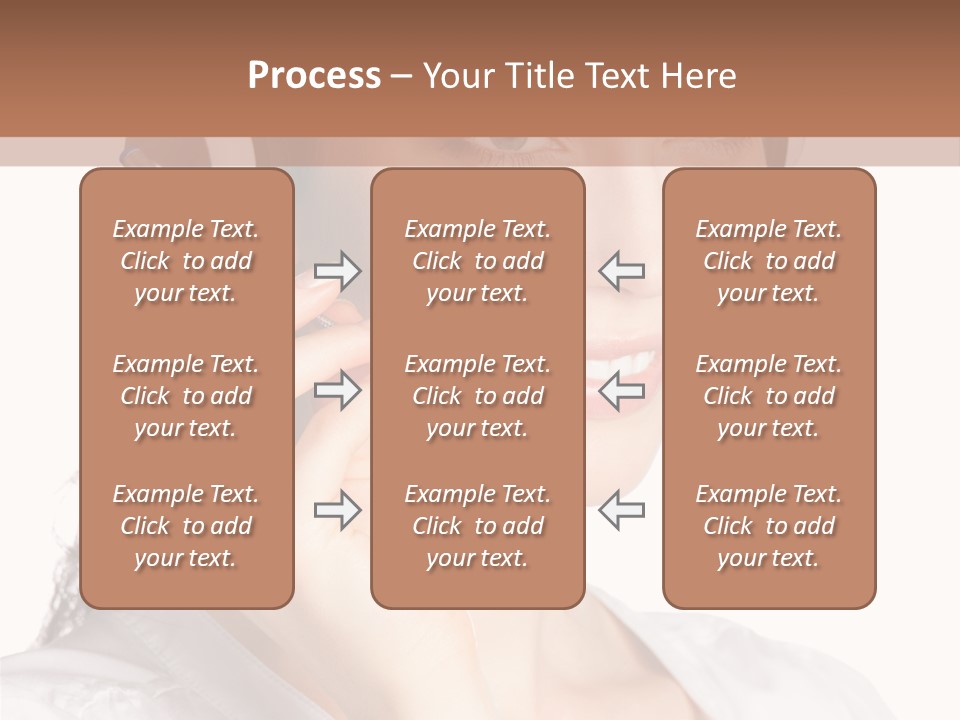 Call Communication White Background PowerPoint Template