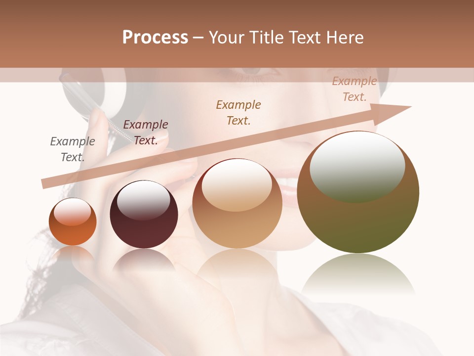 Call Communication White Background PowerPoint Template