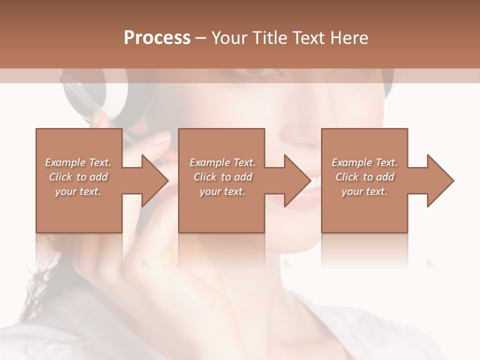 Call Communication White Background PowerPoint Template