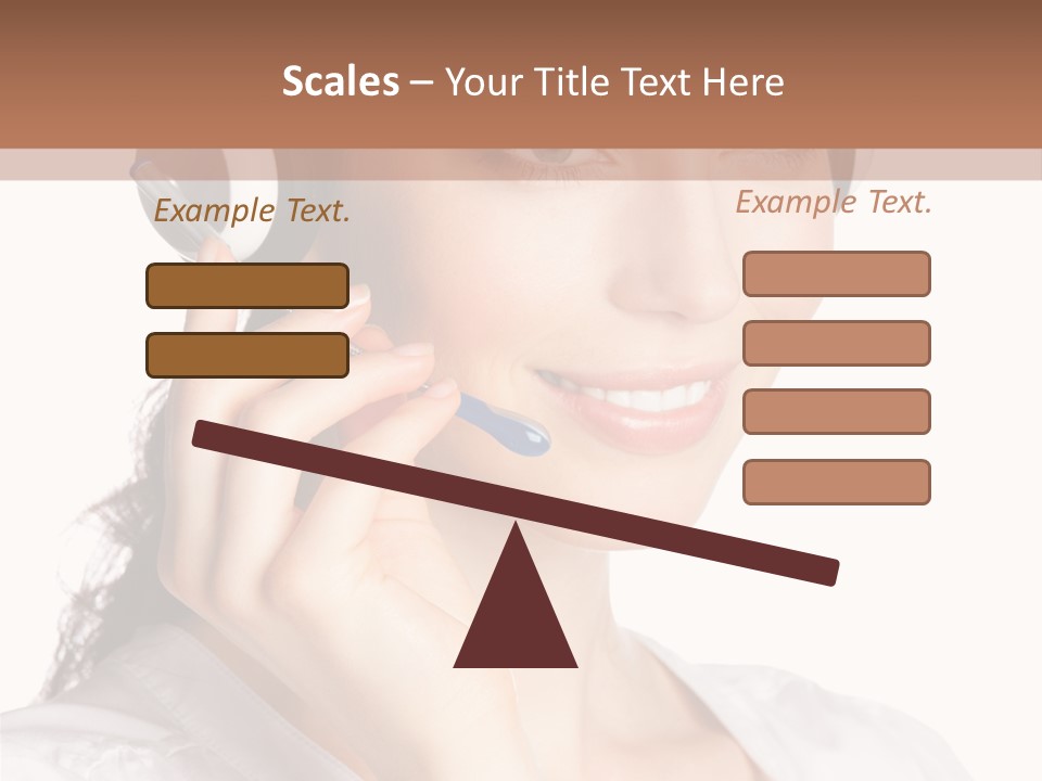 Call Communication White Background PowerPoint Template