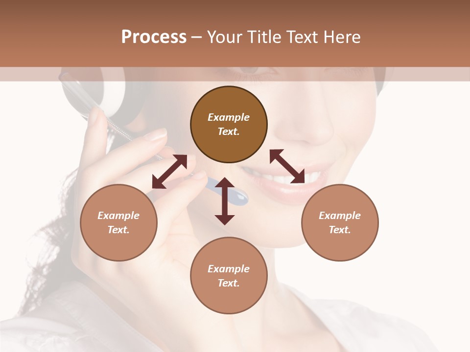 Call Communication White Background PowerPoint Template