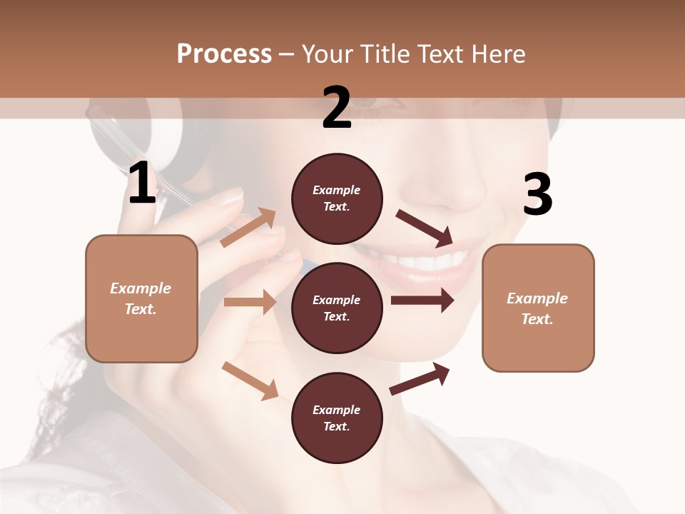 Call Communication White Background PowerPoint Template