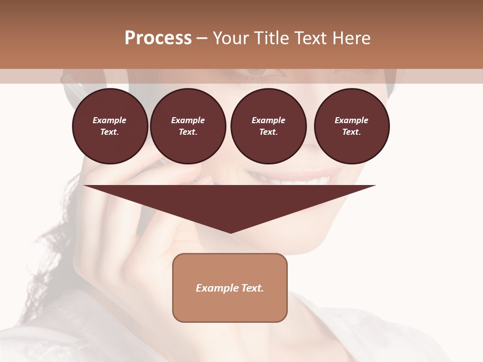 Call Communication White Background PowerPoint Template