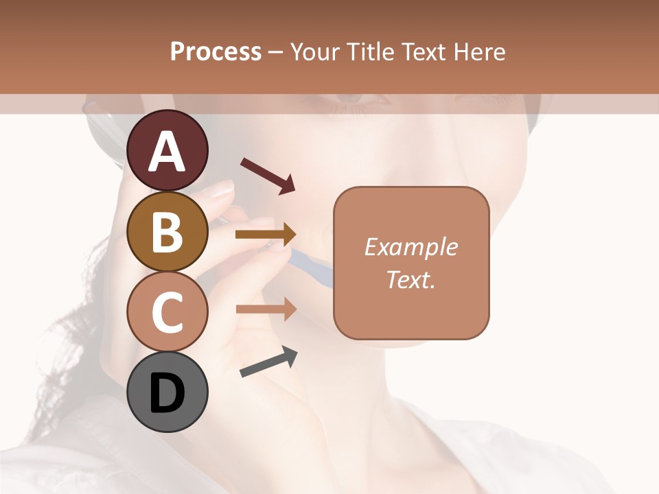 Call Communication White Background PowerPoint Template