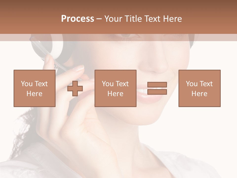 Call Communication White Background PowerPoint Template