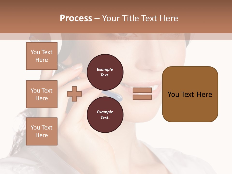 Call Communication White Background PowerPoint Template