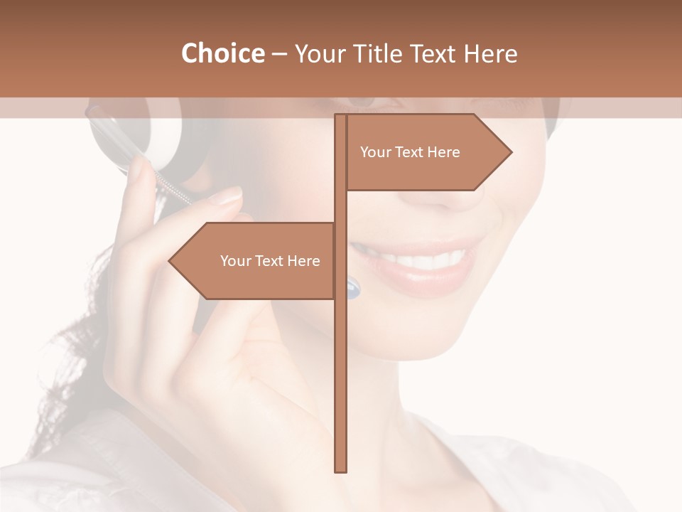 Call Communication White Background PowerPoint Template