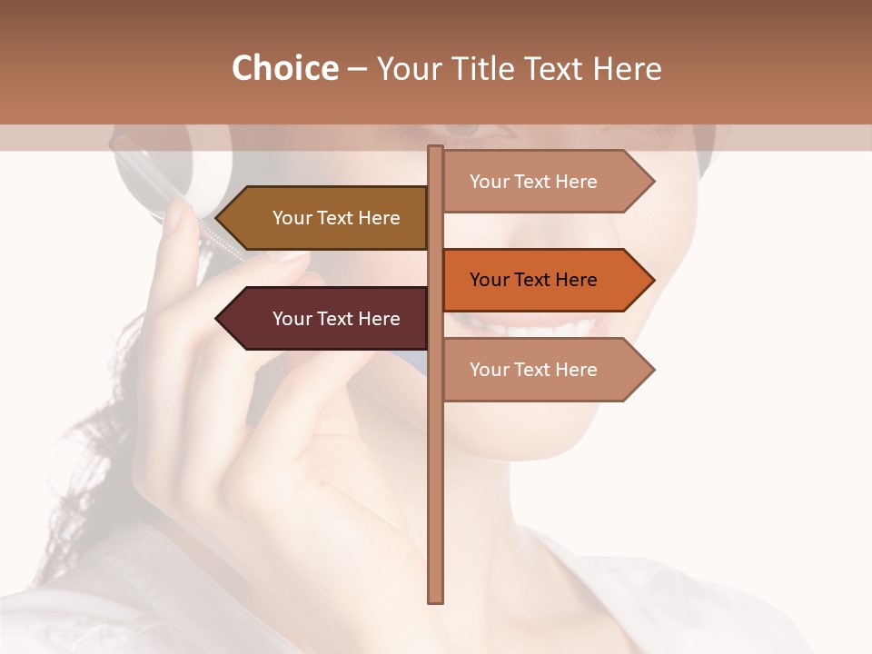 Call Communication White Background PowerPoint Template