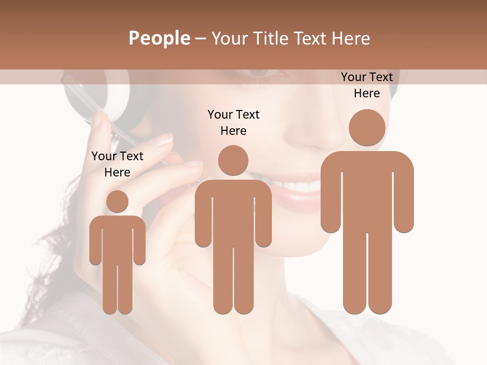 Call Communication White Background PowerPoint Template