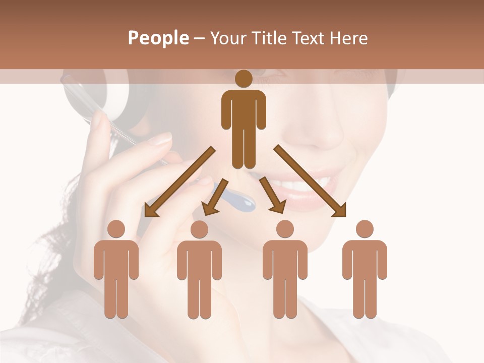 Call Communication White Background PowerPoint Template