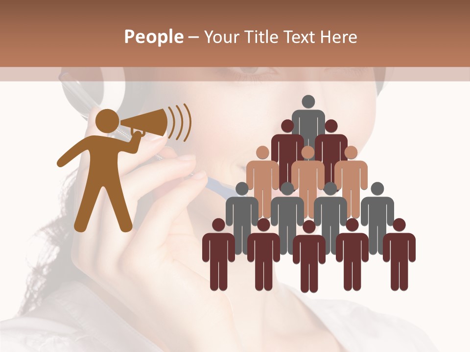 Call Communication White Background PowerPoint Template