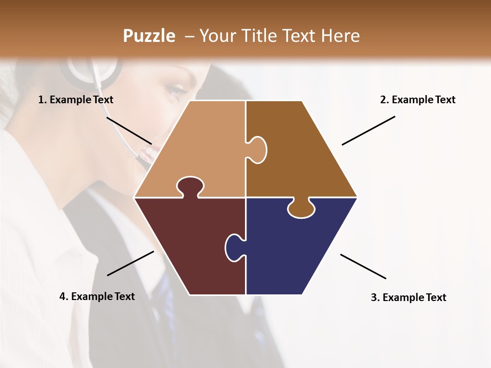 Handsfree Assistance Call Center PowerPoint Template