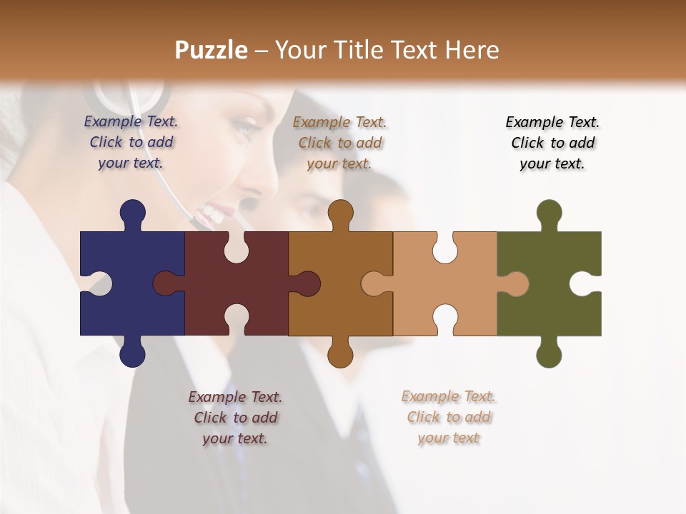 Handsfree Assistance Call Center PowerPoint Template