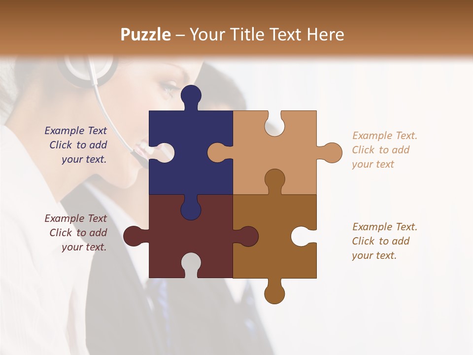 Handsfree Assistance Call Center PowerPoint Template