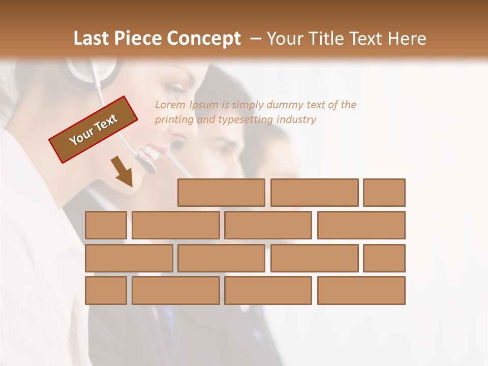 Handsfree Assistance Call Center PowerPoint Template