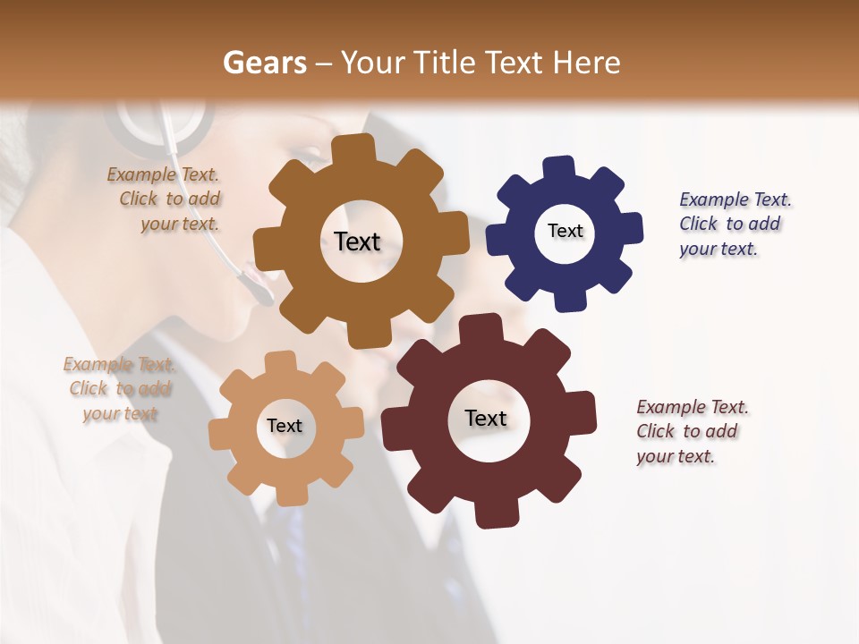 Handsfree Assistance Call Center PowerPoint Template