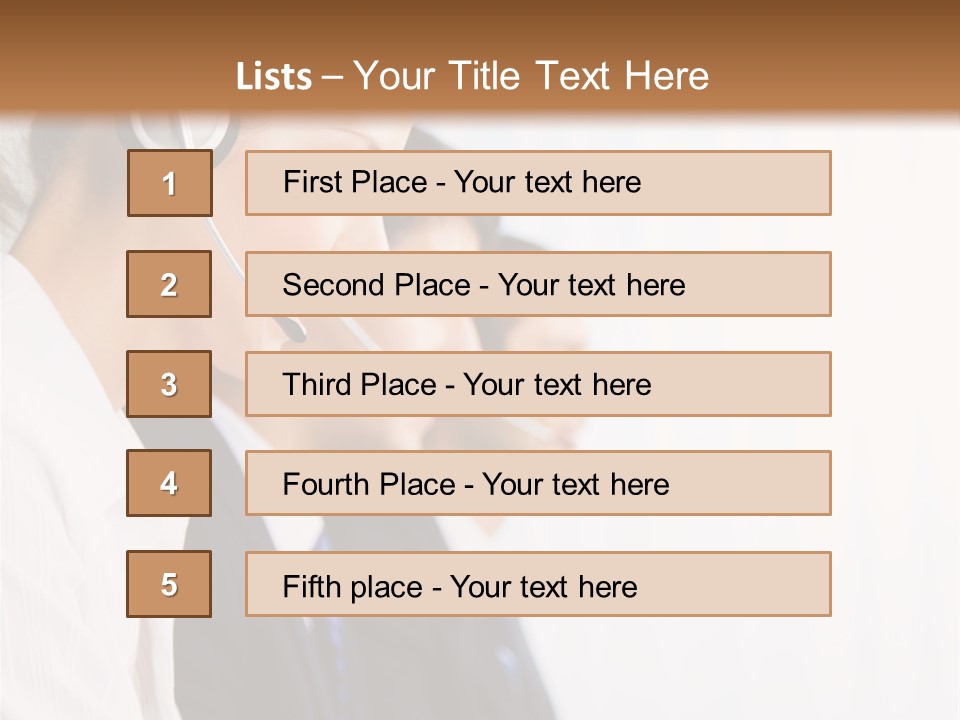 Handsfree Assistance Call Center PowerPoint Template