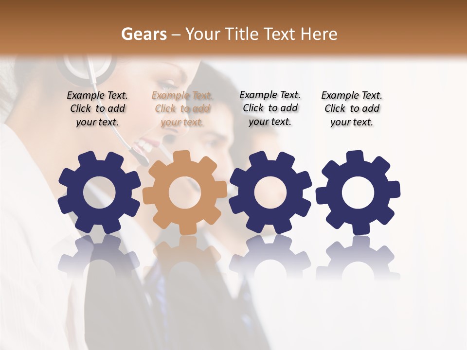 Handsfree Assistance Call Center PowerPoint Template