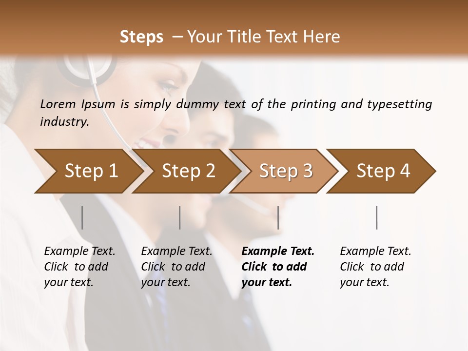Handsfree Assistance Call Center PowerPoint Template