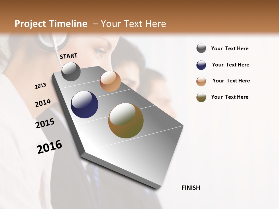 Handsfree Assistance Call Center PowerPoint Template