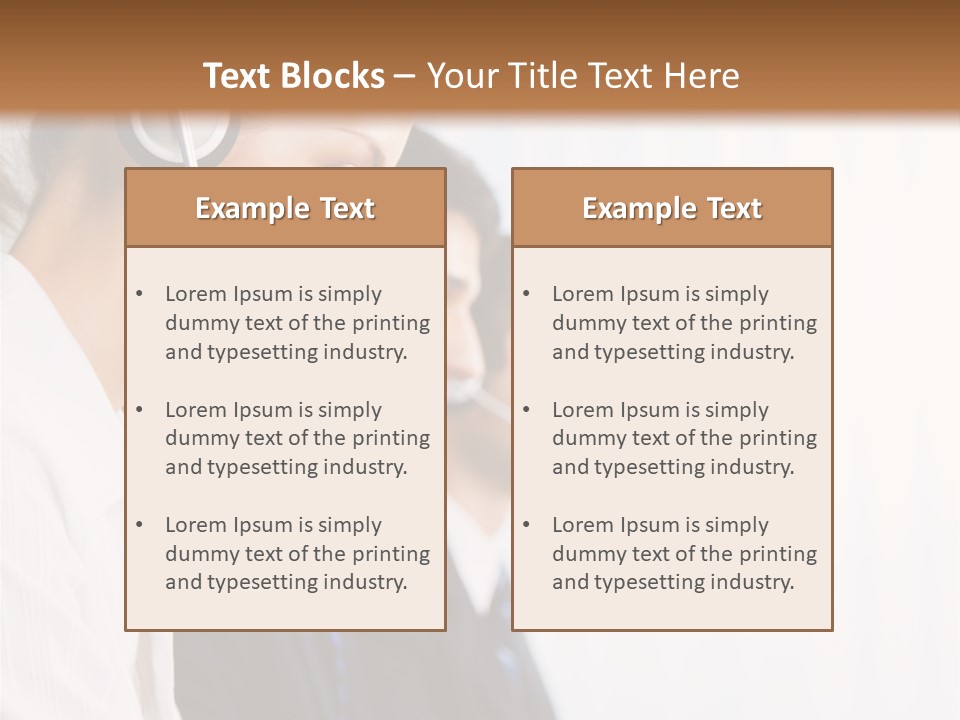 Handsfree Assistance Call Center PowerPoint Template