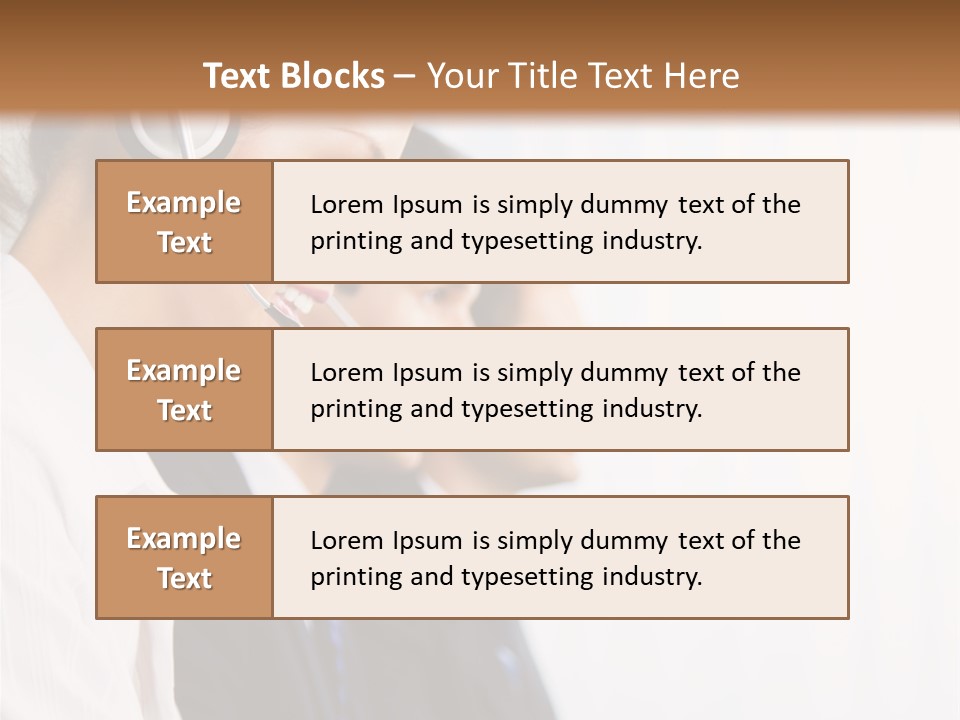 Handsfree Assistance Call Center PowerPoint Template