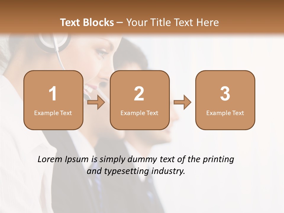 Handsfree Assistance Call Center PowerPoint Template