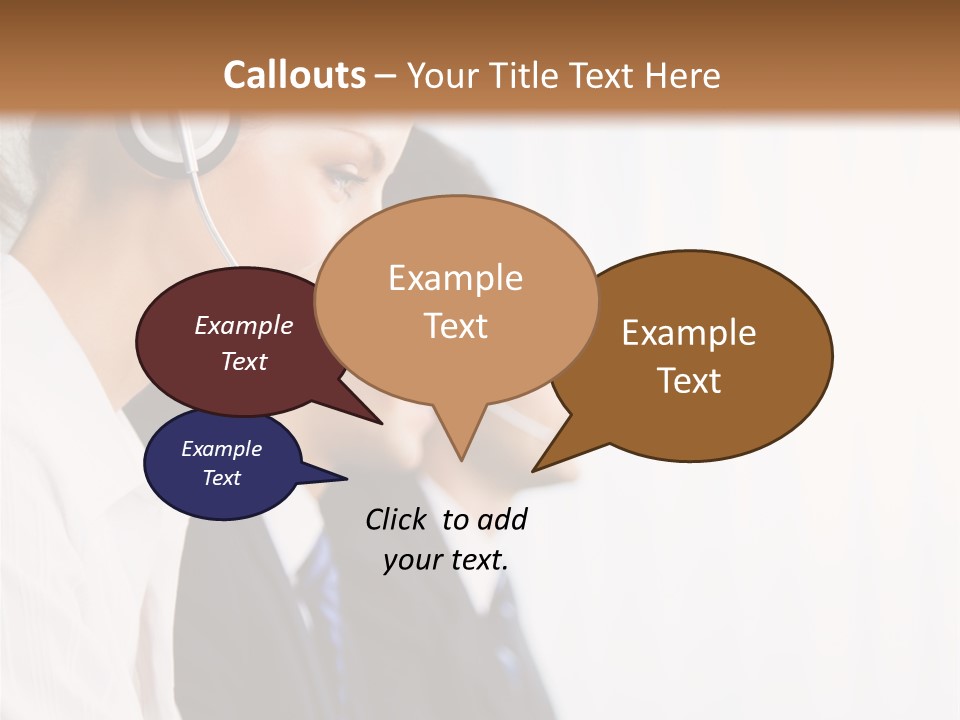 Handsfree Assistance Call Center PowerPoint Template