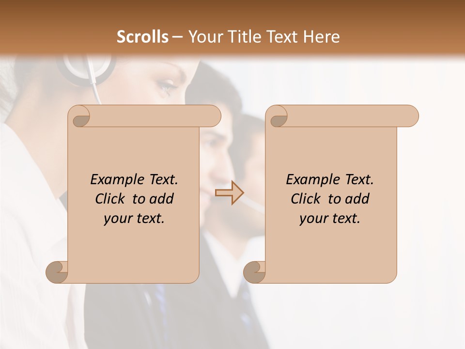 Handsfree Assistance Call Center PowerPoint Template
