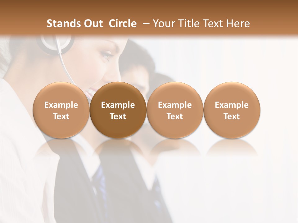 Handsfree Assistance Call Center PowerPoint Template