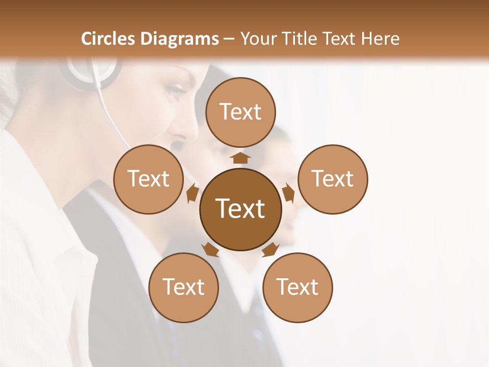 Handsfree Assistance Call Center PowerPoint Template