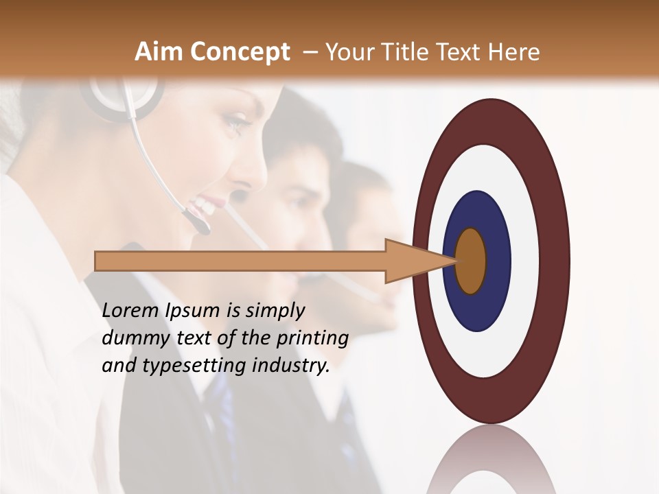 Handsfree Assistance Call Center PowerPoint Template