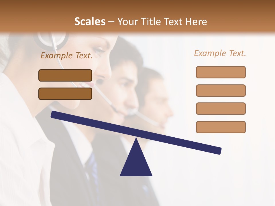Handsfree Assistance Call Center PowerPoint Template