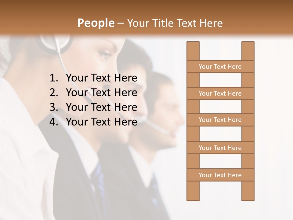 Handsfree Assistance Call Center PowerPoint Template