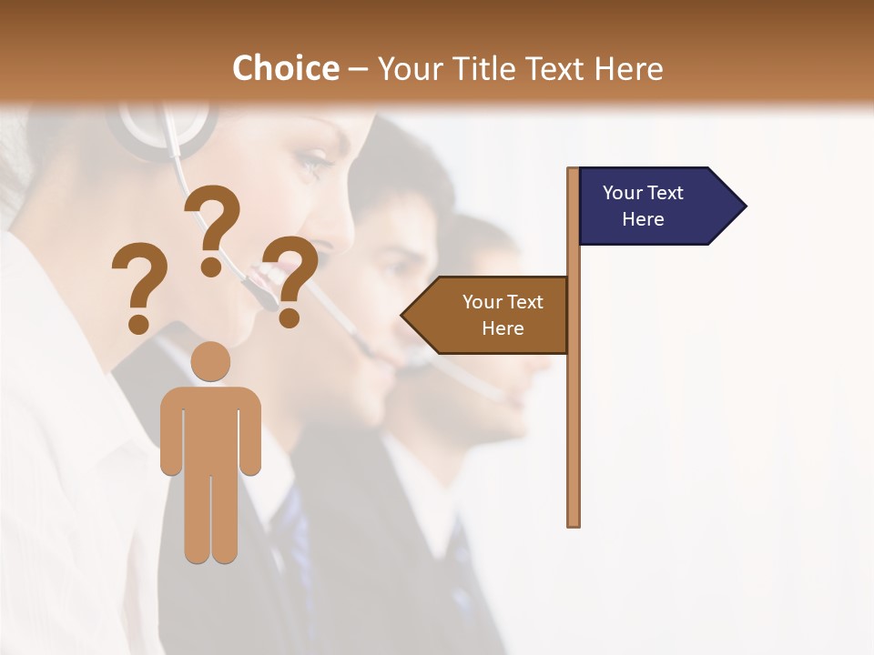 Handsfree Assistance Call Center PowerPoint Template