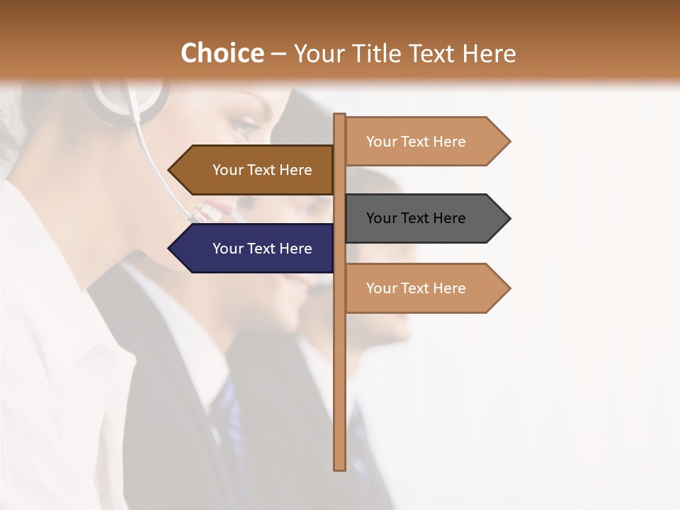 Handsfree Assistance Call Center PowerPoint Template