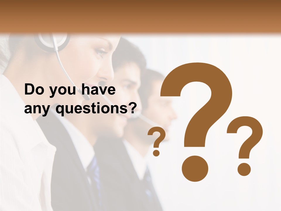 Handsfree Assistance Call Center PowerPoint Template