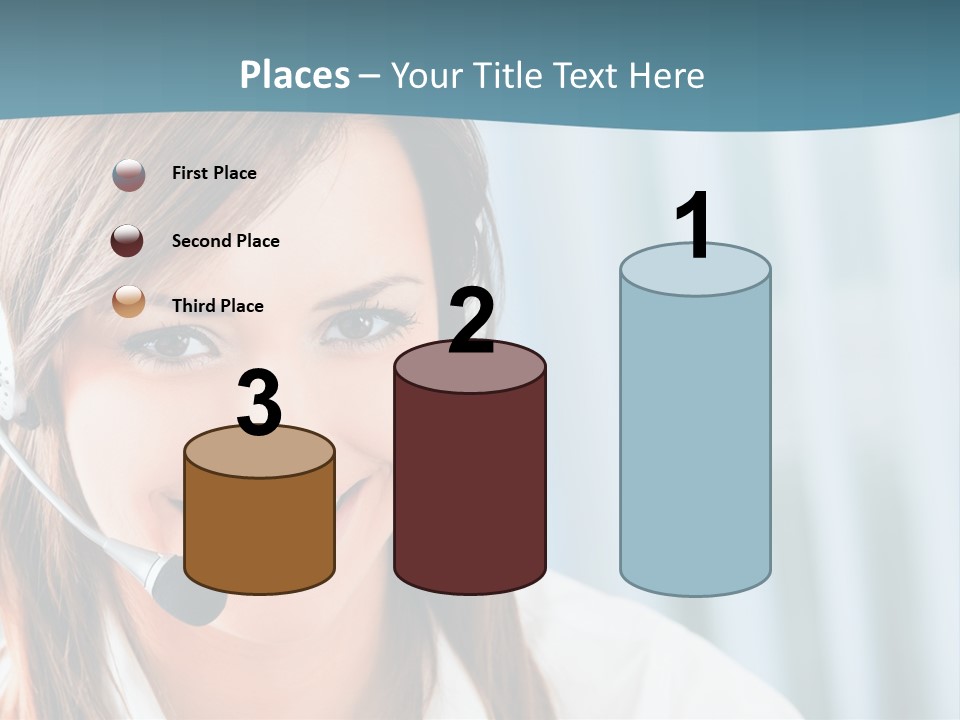 Operator Female Reception PowerPoint Template