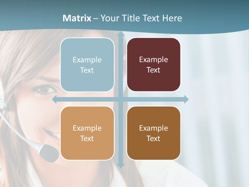 Operator Female Reception PowerPoint Template