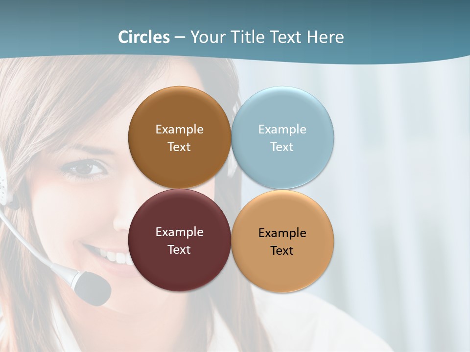 Operator Female Reception PowerPoint Template